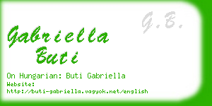 gabriella buti business card
